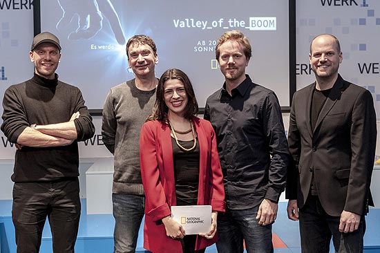 Constantin Schwaab, Jeasn-Paul Schmetz, Anais Bock, Dr. Florian Mann und Axel Gundolf (©Foto: Sebastian Gabriel)